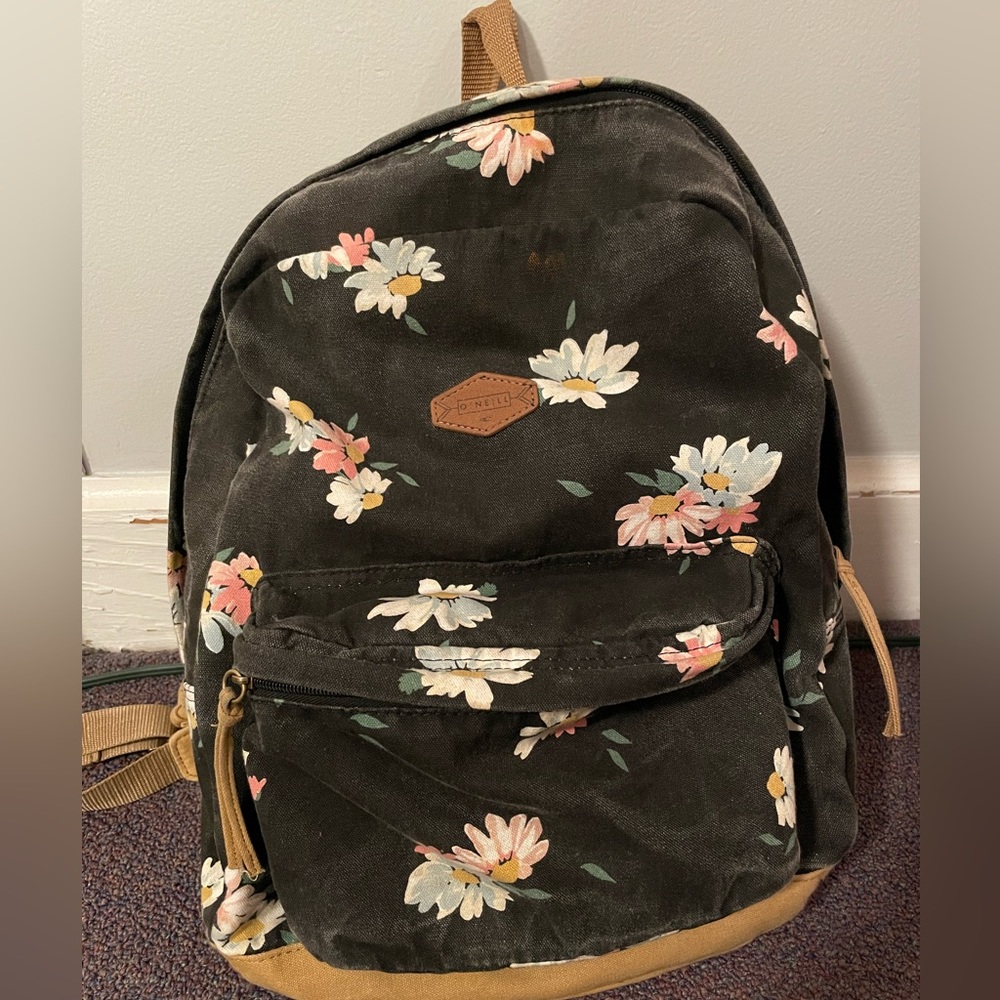 oneill floral backpack
